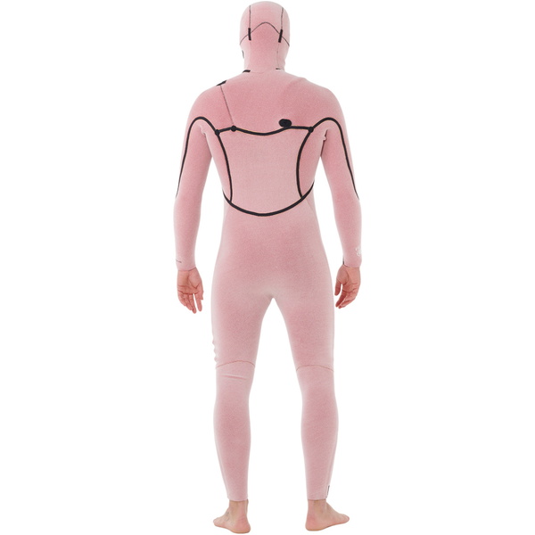 Roupa De Mergulho Masculina Rip Curl Flashbomb 4/3mm Com Capuz Chest Zip 2026 17AMFS - Black